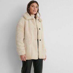 Softie Faux Fur Coat - Light Beige - Like New!